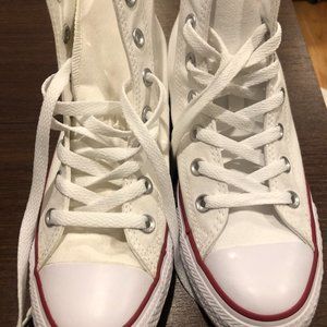 Brand New White Converse Chuck Taylor (Size 8)